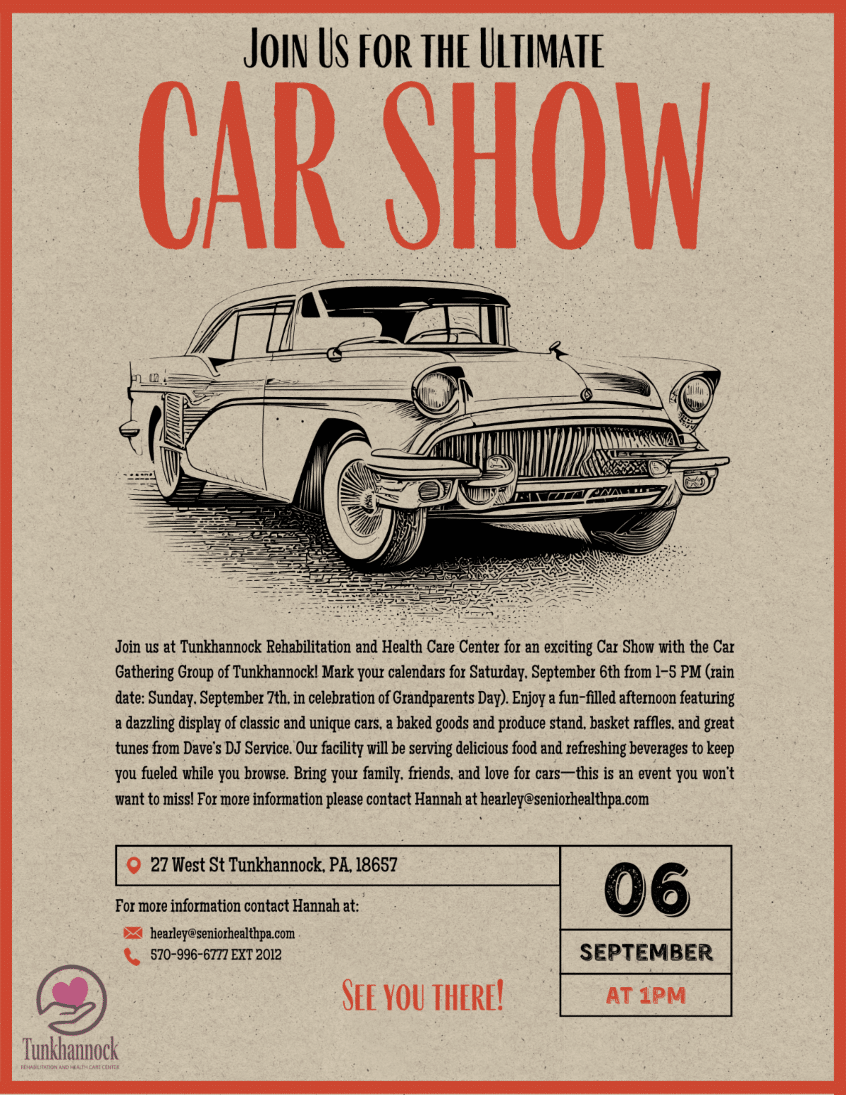 Tunkhannock Rehabilitation Health Care Center Car Show